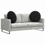 Seat Cushions 2 pcs Black 80 x 29 cm Velvet 42014254