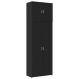 Highboard Black 80x42.5x249 cm Engineered Wood 3281365