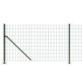 ZNTS Wire Mesh Fence with Flange Green 0.8x10 m 154160