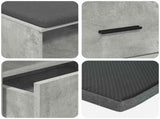 Hall Bench with Cushion Concrete Grey 100 x 38 x 46 cm 891467