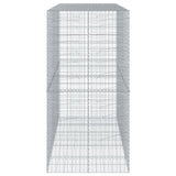 Gabion Basket with Cover 250x100x200 cm Galvanised Iron 3295228