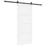 Sliding Door ORKDAL White 86 x 198.5 cm Solid Pine Wood 3333819