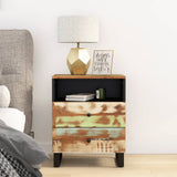 Bedside Cabinet 50x33x62cm Solid Wood Reclaimed&Engineered Wood 350666