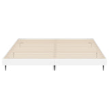Bed Frame without Mattress High Gloss White 200x200 cm 832215