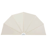 Collapsible Terrace Side Awning Cream 160 cm 44577