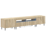3 Piece LED TV Cabinet Sonoma Oak Engineered Wood 3416677
