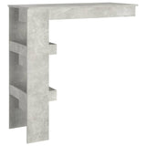 Wall Bar Table Concrete Grey 102x45x103.5 cm Engineered Wood 811785