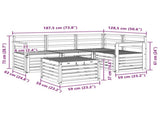 Outdoor Sofa Set 5 pcs Natural 3374754