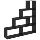 Room Divider Bookcase Black Oak 143.5 x 29 x 143.5 cm 886274