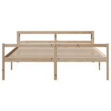 Senior Bed with Headboard without Mattress 200x200 cm 3305873