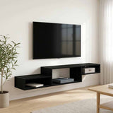 Wall-mounted TV Cabinet Wall-Mounted Black Oak 150 x 28 x 26 cm 8005990