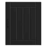 ZNTS Kitchen Wall Cabinet Lucca Black Engineered Wood 853799