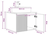 Wall-Mounted Sink Vanity White 49.5 x 44.5 x 65 cm 890432