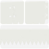 Lawn Edging 20 pcs 103 x 10 cm Steel White 8008327