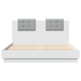 Bed Frame without Mattress White 140x200 cm 3209919