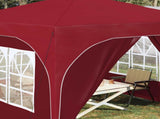 Pop-up Party Tent 290 x 290 x 245 cm Burgundy 42019873