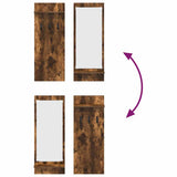 Wall-Mounted Coat Rack with Shelf Smoked Oak 70 x 10 x 90 cm 874527