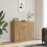 Sideboard Artisan Oak 91x28x75 cm Engineered Wood 855895