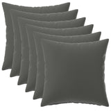 Cushion with Pillow HEERLEN 6 pcs Anthracite Polyester 927119