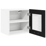Hanging Cabinet 2 pcs Black Oak 40 x 31 x 40 cm Engineered Wood 884197