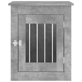Dog Crate Furniture Concrete Grey 55x75x65 cm Engineered Wood 838319