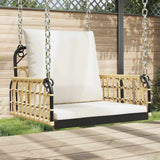 Swing Chair with Cushions 63x58x39 cm Poly Rattan and Steel 4009297