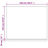 Replacement Fabric for Awning Multicolour Stripe 4.5x3.5 m 367729