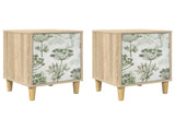 Bedside Cabinet GOTHA 2 pcs Sonoma Oak 36 x 33 x 50 cm 8007228