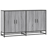 Sideboard Grey Sonoma 134x35x76 cm Engineered Wood 3300818