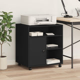 Printer Stand with Wheels Black 60x50x67 cm 840626