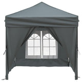 Folding Party Tent with Sidewalls Anthracite 2x2 m 93502