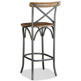 244593 Bar Stool Solid Mango Wood