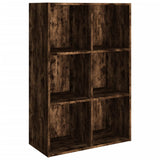 Book Cabinet/Sideboard Smoked Oak 66x30x98 cm Engineered Wood 815294