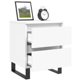 Bedside Cabinet White 40x35x50 cm Engineered Wood 826892