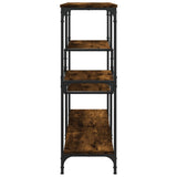 Console Table Smoked Oak 103x32x95 cm Engineered Wood 833952