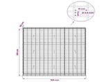 Gabion with 3.5 mm Wire and 5x10 cm Mesh 150x30x150 cm 3462741