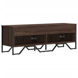 TV Cabinet Brown Oak 122x34x41 cm Engineered Wood 848588