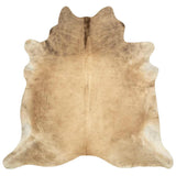 Real Cowhide Rug Beige 180x220 cm 376704