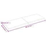 Wall Shelf Light Brown 180x60x cm Treated Solid Wood Oak 363723