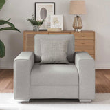 Sofa Cloud Grey 100 x 77 x 82 cm Fabric 4105215