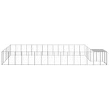 Dog Kennel Silver 26.62 m Steel 3082224