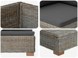 8 pcs Rattan Lounge Set with Cushions GENDT Natural Rattan 3429863