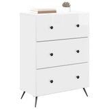 Drawer Cabinet High Gloss White 66 x 34.5 x 90 cm 895529