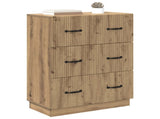 Drawer Cabinet Artisan Oak 66 x 34.5 x 87 cm Engineered Wood 895304