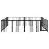 Outdoor Dog Kennel Steel 15,05 m 3124626