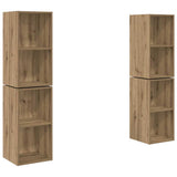 TV Cabinet Set Wall-mounted 4 pcs Artisan Oak 37 x 37 x 72 cm 3393563