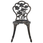 Bistro Chairs 2 pcs Bronze Cast Aluminium 47862