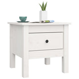 ZNTS Side Tables 2 pcs White 40x40x39 cm Solid Wood Pine 813787