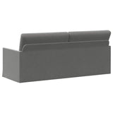 3 Seater Sofa Dark Grey 190 x 81 x 82 cm Velvet 42041121