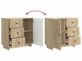 Sideboard Sonoma Oak 66 x 34.5 x 90 cm Engineered Wood 893937